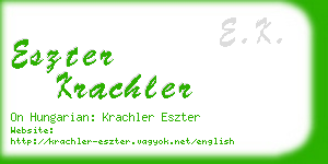 eszter krachler business card